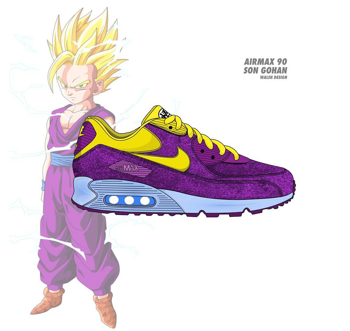 Dragonball Z Nike Collaboration Gohan Air Max 90