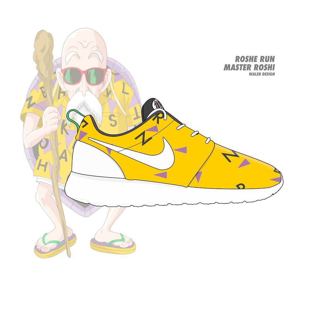 Dragonball Z Nike Collaboration Master Roshi Roshe