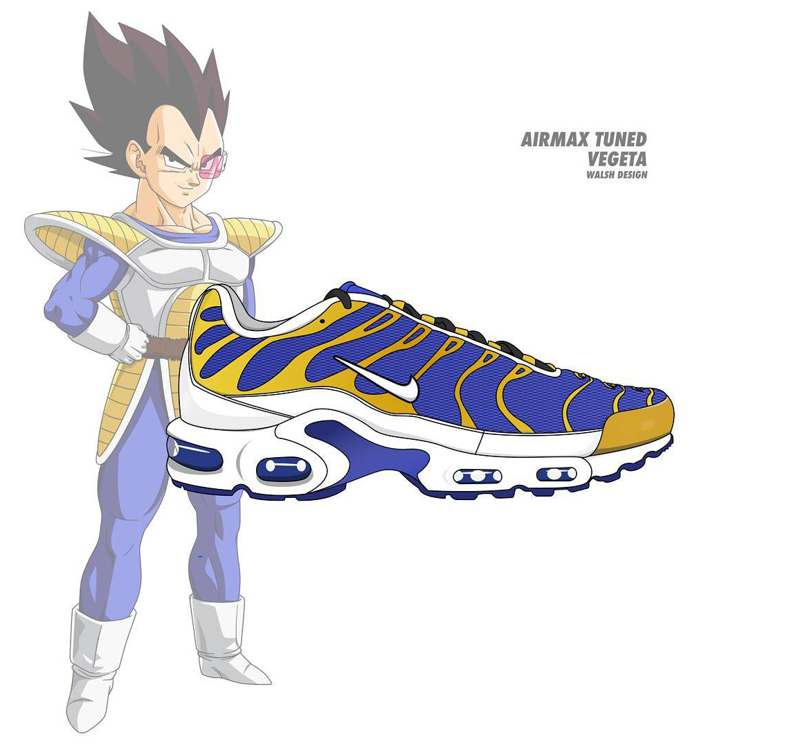 Dragonball Z Nike Collaboration Vegeta Air Max Plus