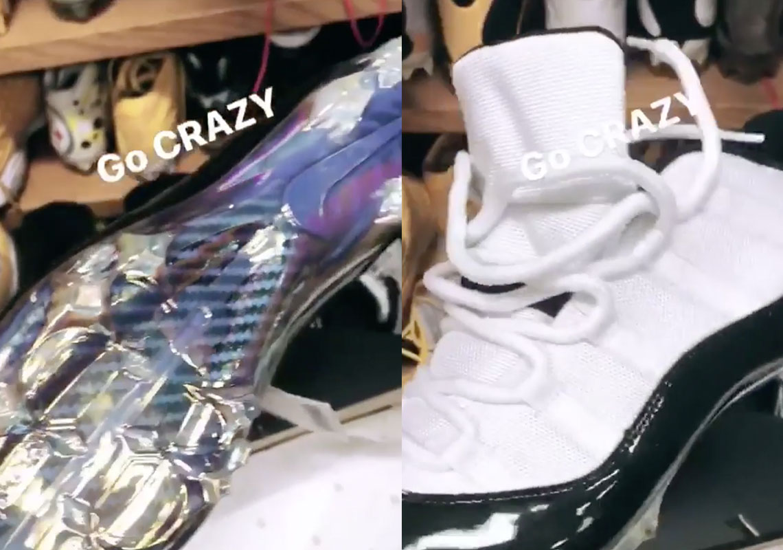 Joe Haden Flaunts A Pair Of Custom Air Jordan 11 "Concord" Cleats For The Playoffs