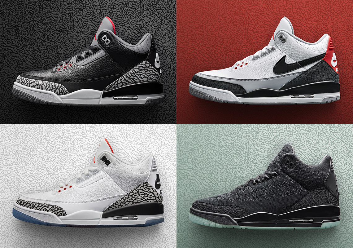 Jordan Brand Unveils Four Air Jordan 3 Retro Releases For Spring 2018