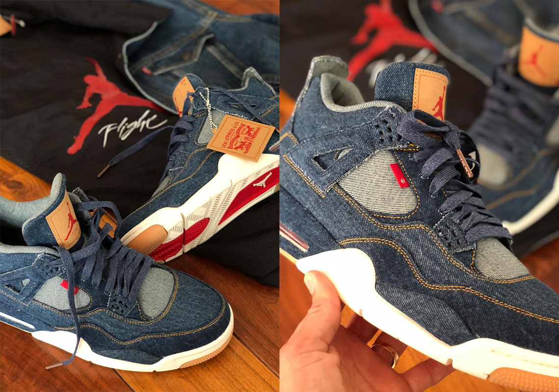 Eric Koston Reveals The Levi's x Air Jordan 4 With Reversible Denim/Nylon Jacket