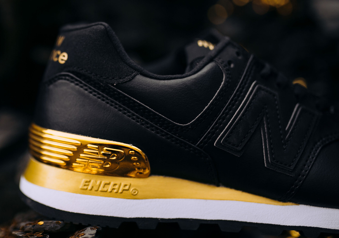 New Balance Black Metallic Gold Wmns Available Now 5