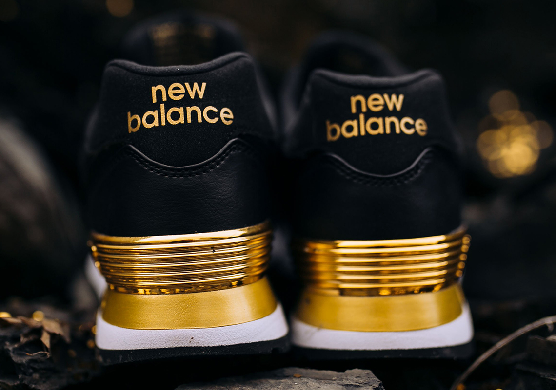 New Balance Black Metallic Gold Wmns Available Now 6