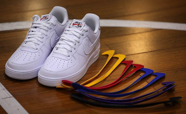 Nike Air Force 1 Low White Interchangeable Swoosh 1