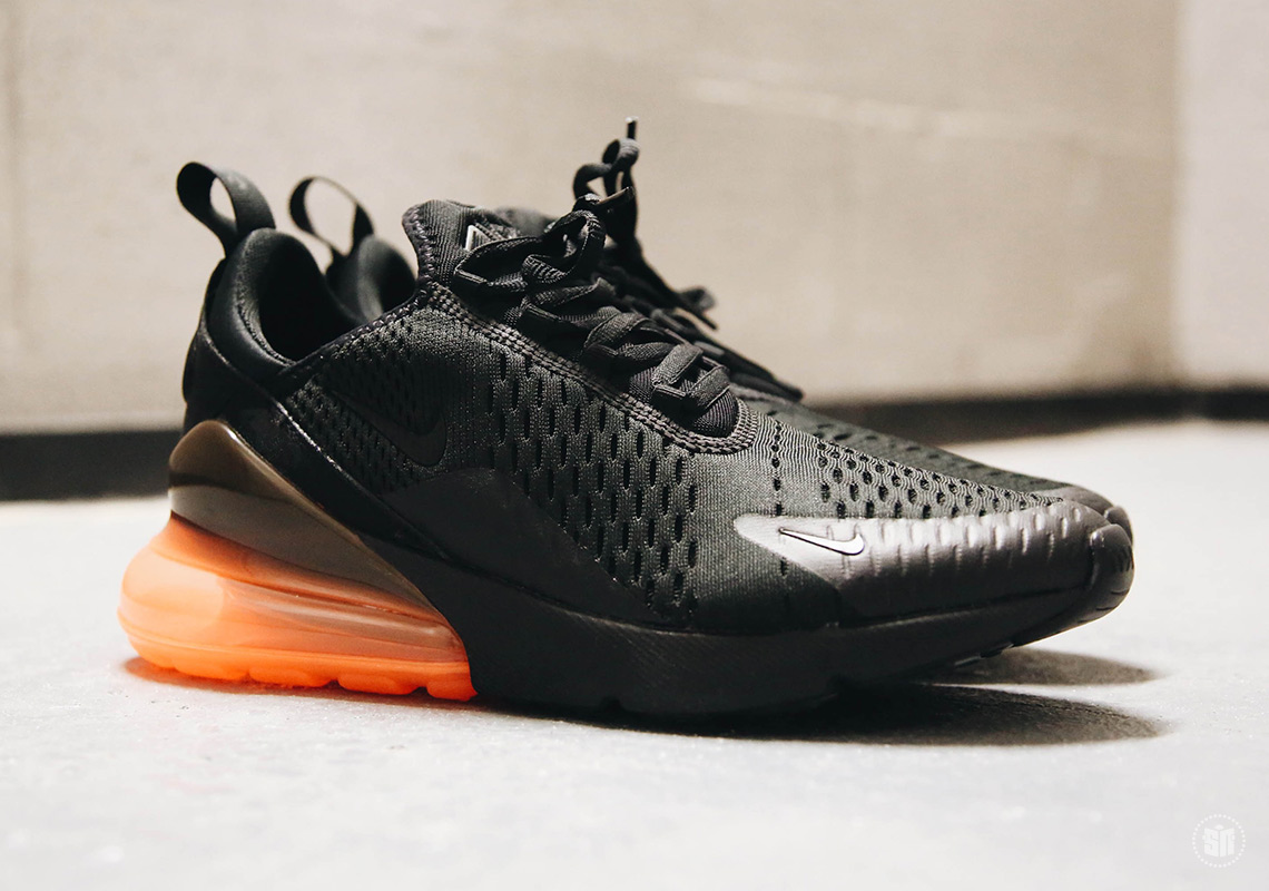 Nike Air Max 270 Black Orange Ah8050 008 1