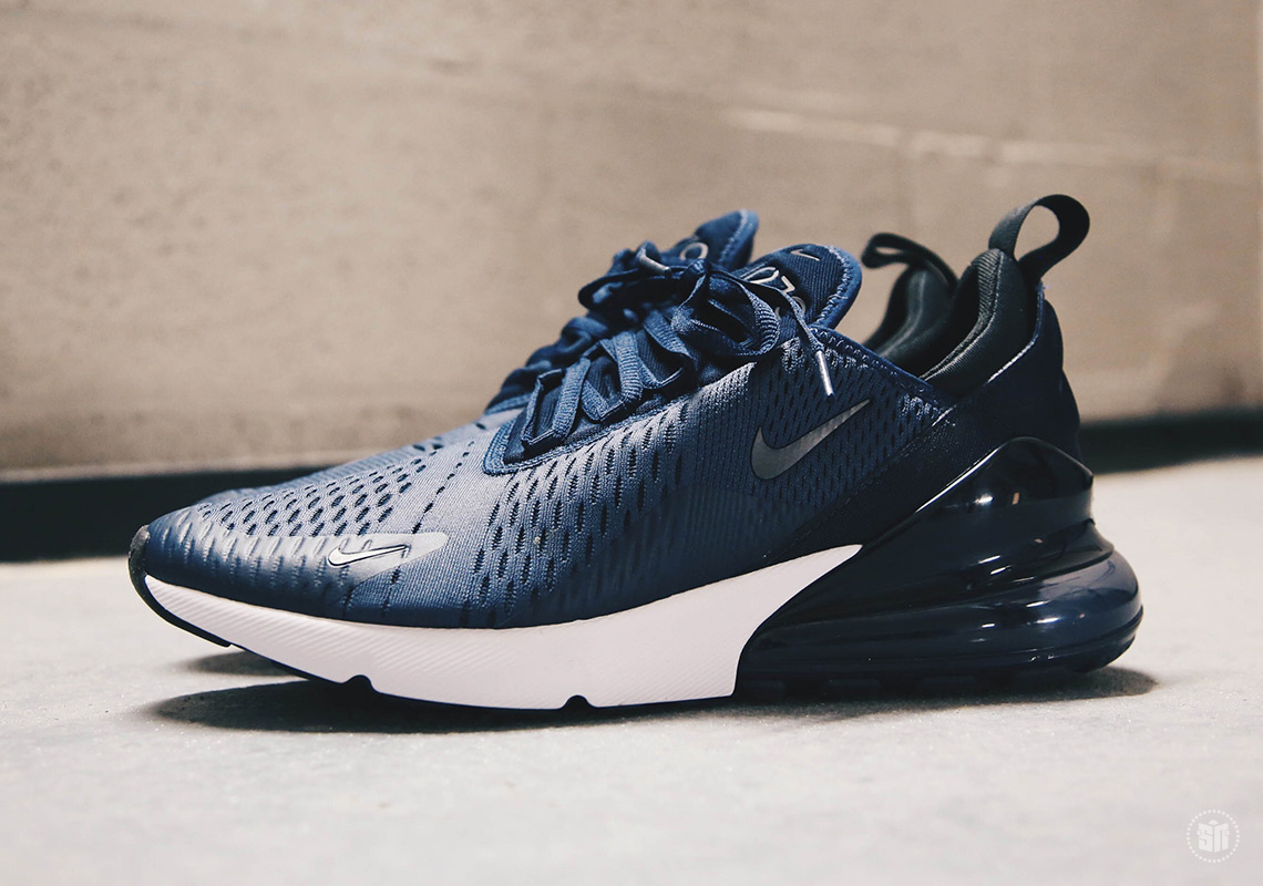 Nike Air Max 270 Midnight Navy Black White Ah8050 400 4