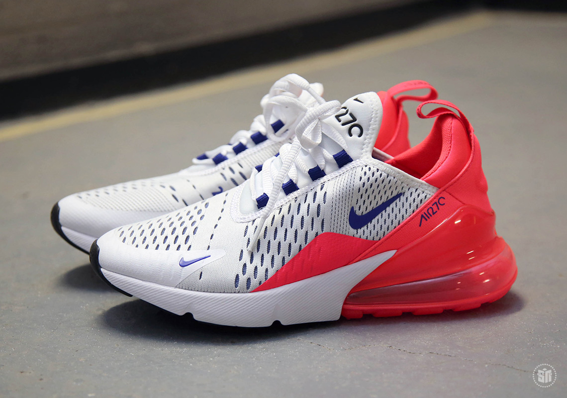 Nike Air Max 270 White Ultramarine Solar Red Ah6789 101 1