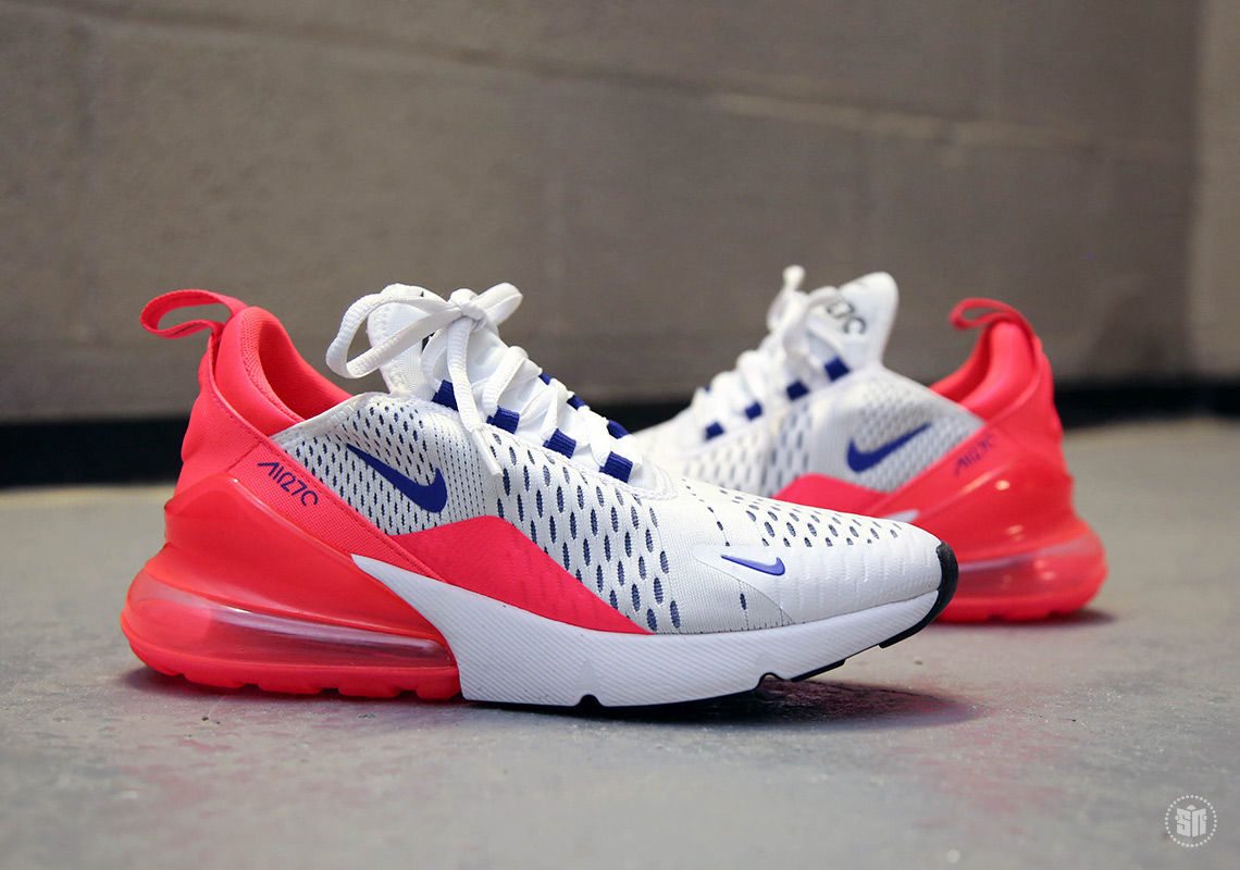 Nike Air Max 270 White Ultramarine Solar Red Ah6789 101 10