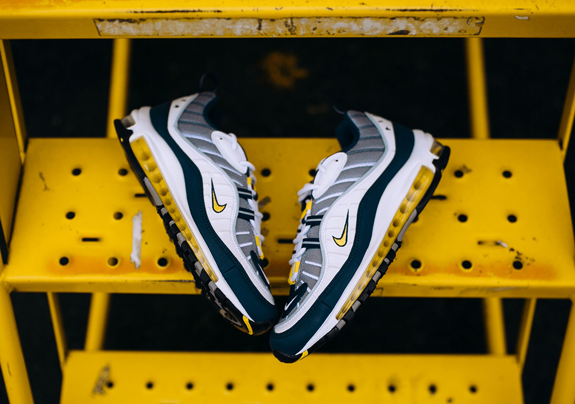 Nike Air Max 98 Navy Yellow 2018 Release Date 1