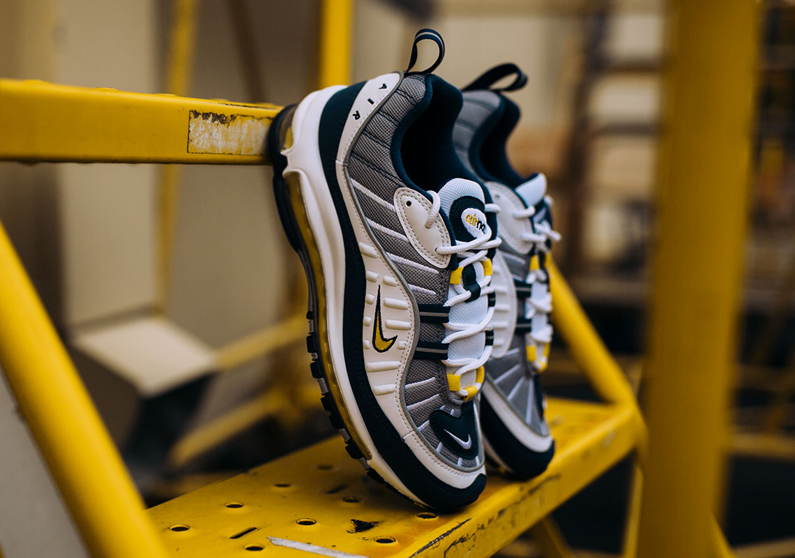 Nike Air Max 98 Navy Yellow 2018 Release Date 4