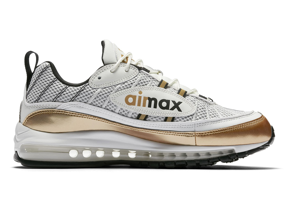 Nike Air Max 98 Uk White Gold 3