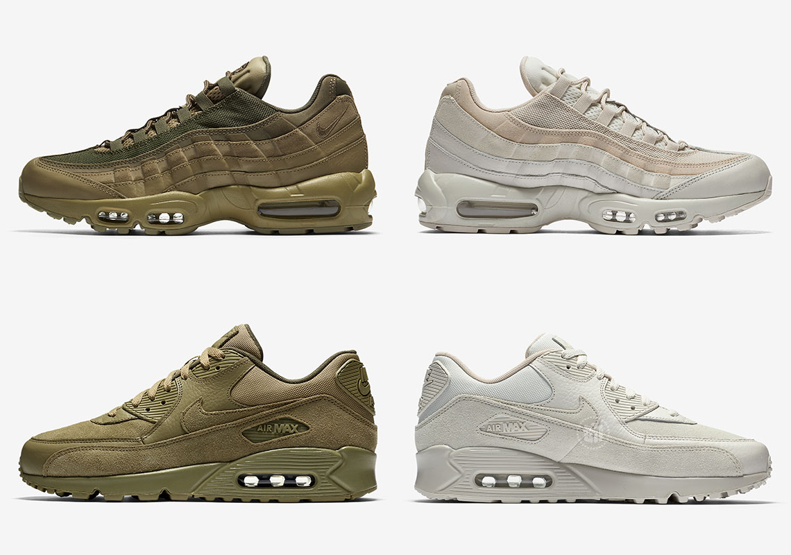 Nike Brings Tonal Khaki And Olive To Premium Air Max Icons