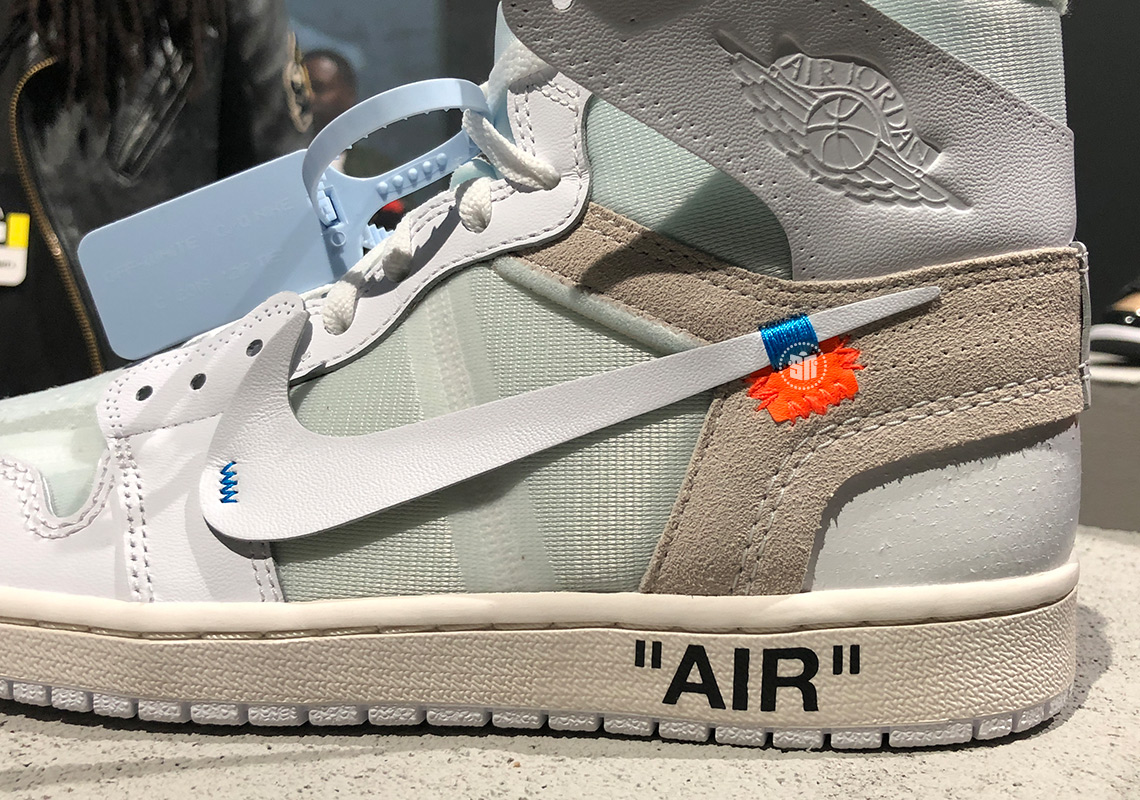 Off White Air Jordan 1 White Detailed Look 1