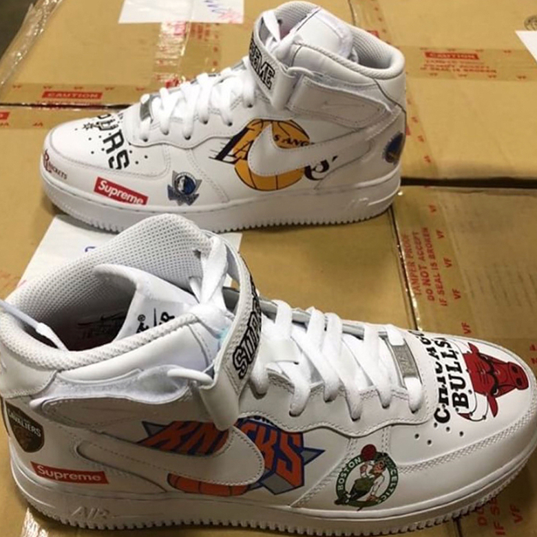 Supreme Nba Nike Air Force 1 Mid First Look 1