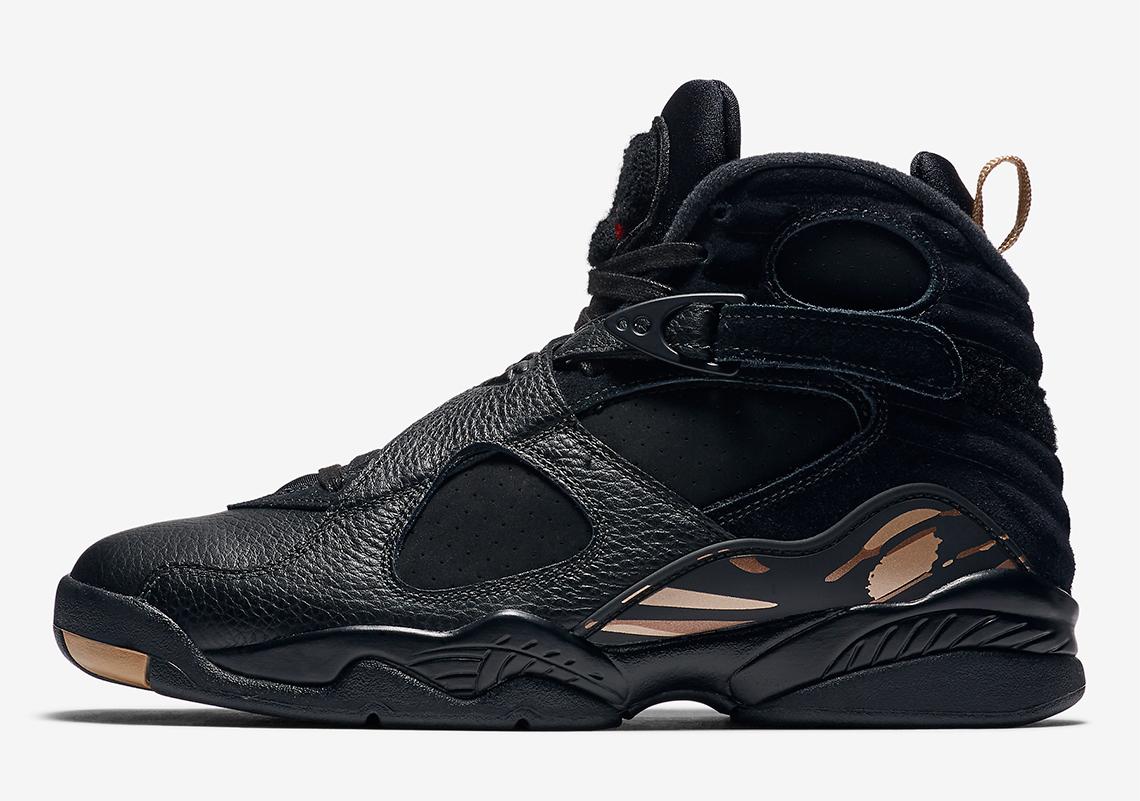 Air Jordan 8 Ovo Snkrs Draw Black 3