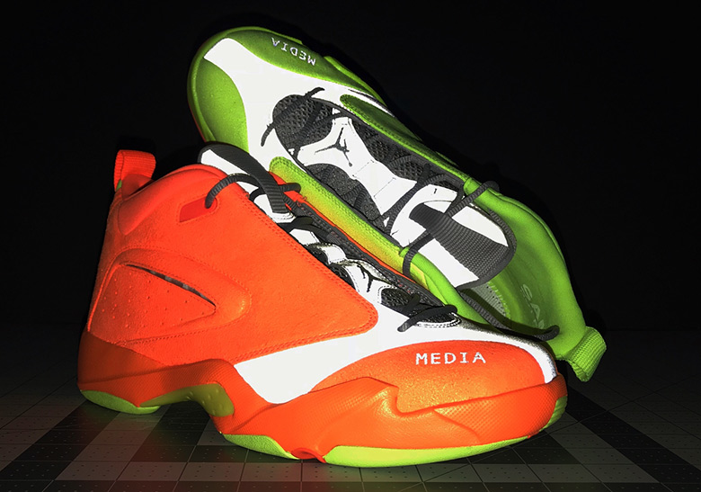 Eddie Jones' Jordan Jumpman Quick 6 Resurfaces In Neon "Media" Sample