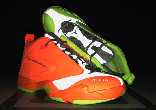 Eddie Jones’ Jordan Jumpman Quick 6 Resurfaces In Neon “Media” Sample