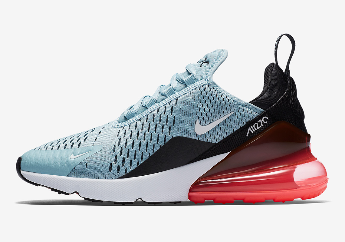 Nike Air Max 270 Ocean Bliss Black Hot Punch 2