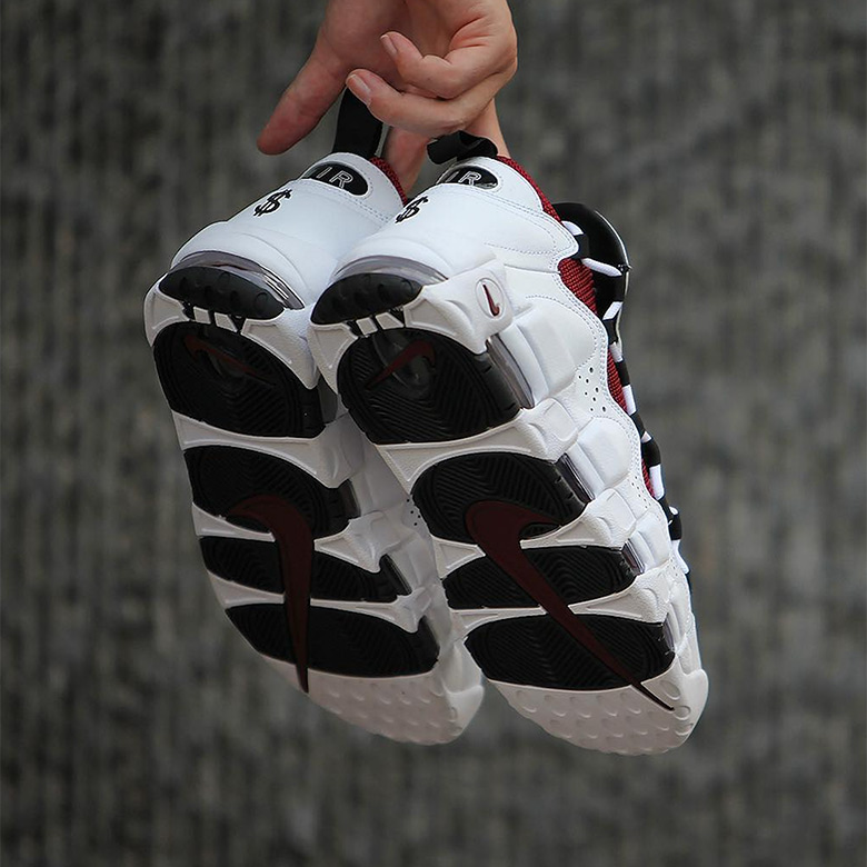 Nike Air More Money White Burgundy 1