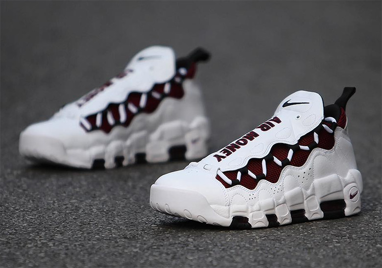 Nike Air More Money White Burgundy 7