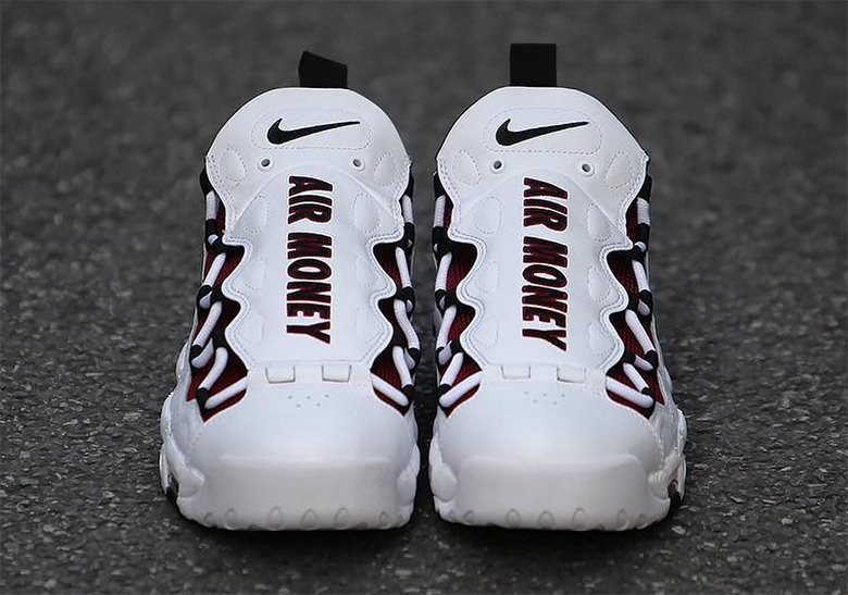 Nike Air More Money Arrives In Burgundy