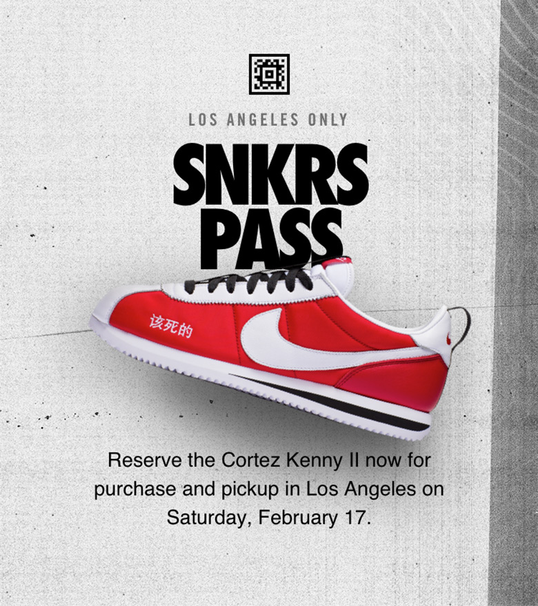 Nike Cortez Kenny Ii Snkrs Pass Release 1