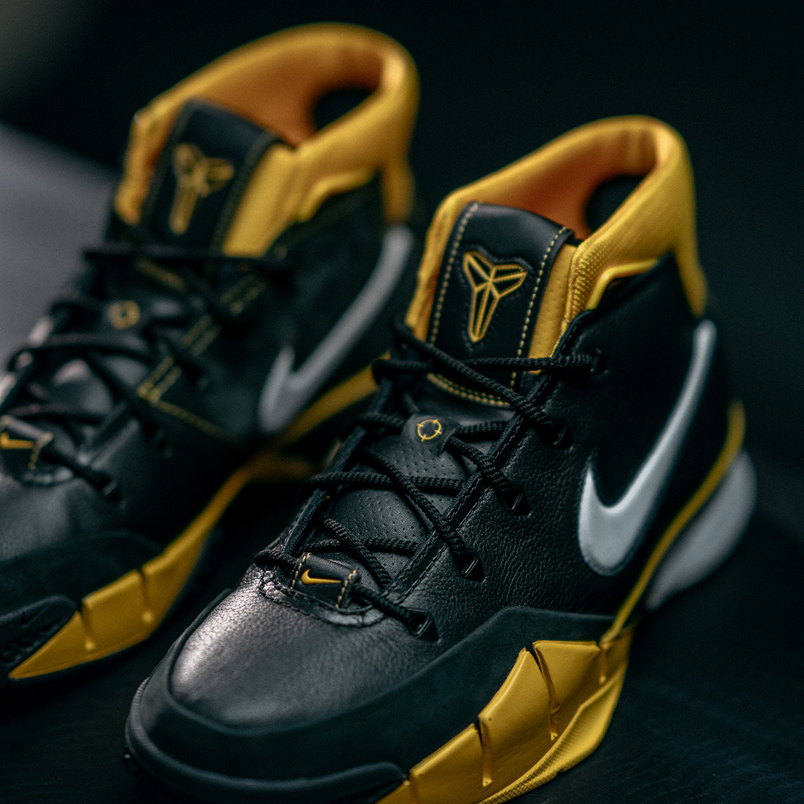 Nike Kobe 1 Protro Retro Black Yellow 6