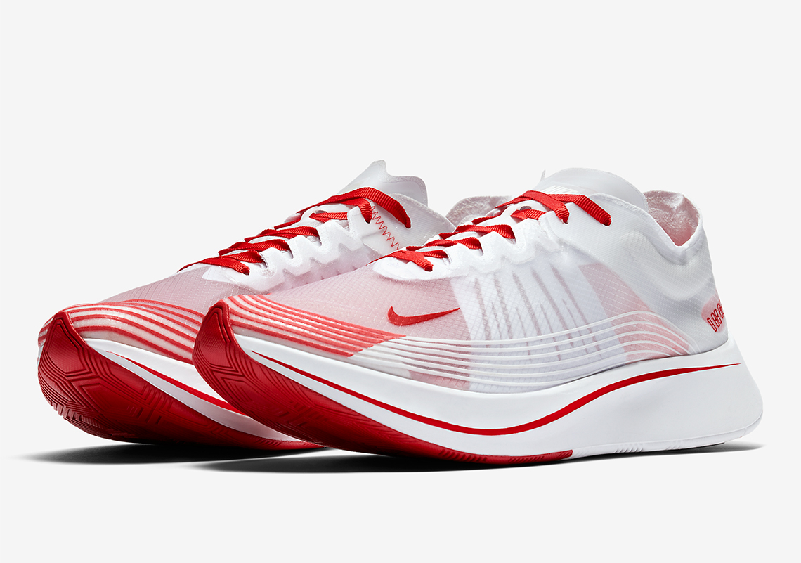 The Nike Zoom Fly SP In White/Red Is Coming Soon