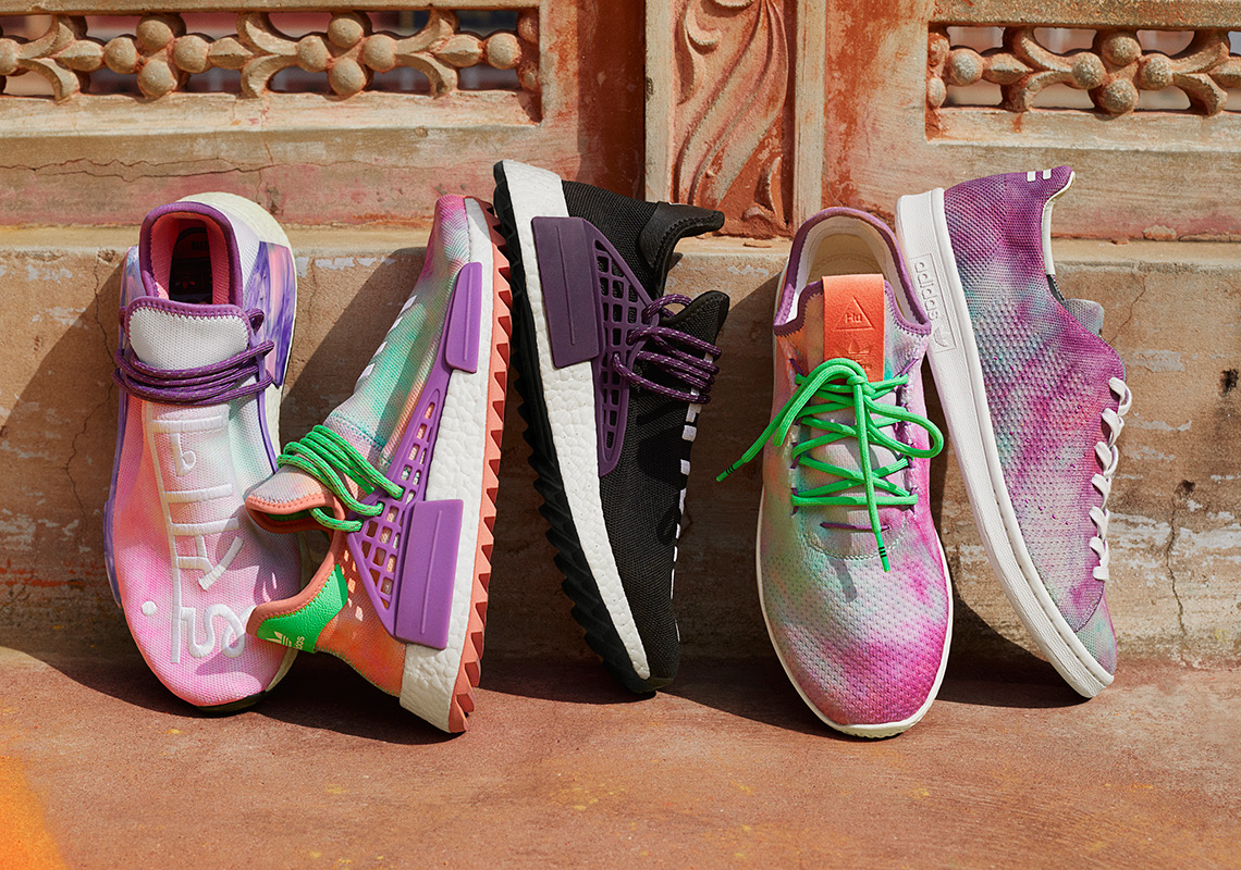 Pharrell and adidas Originals Unveil The Holi Festival "Powder Dye" Pack