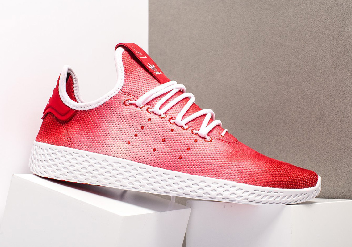 Pharrell Adidas Tennis Hu Holi Festival Red Available Now 2