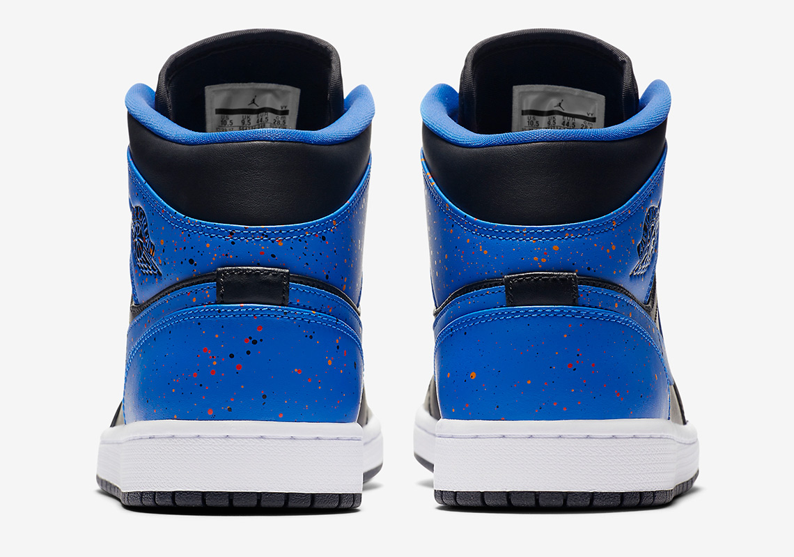 Air Jordan 1 Mid Royal Splatter 554724 048 5