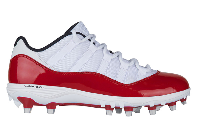 Air Jordan 11 Low Red White Td Cleats 1