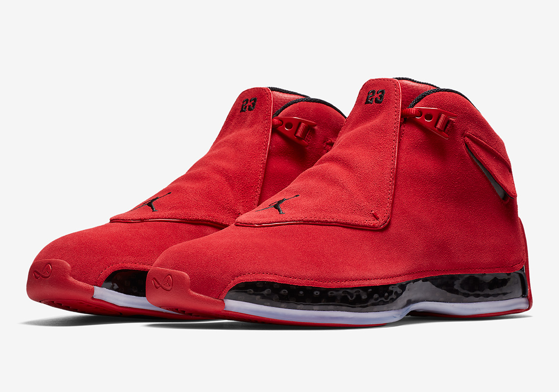 Official Images Of The Air Jordan 18 "Red Suede"