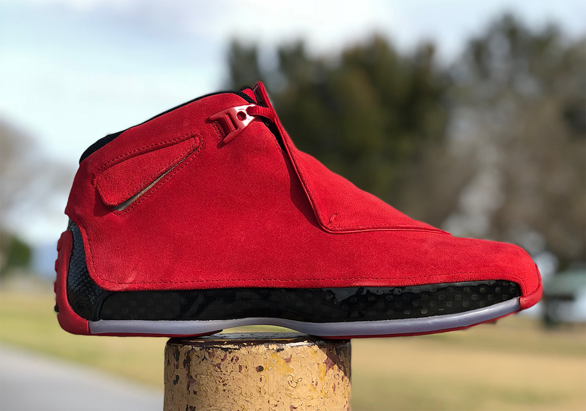 Air Jordan 18 Red Suede Toro 1