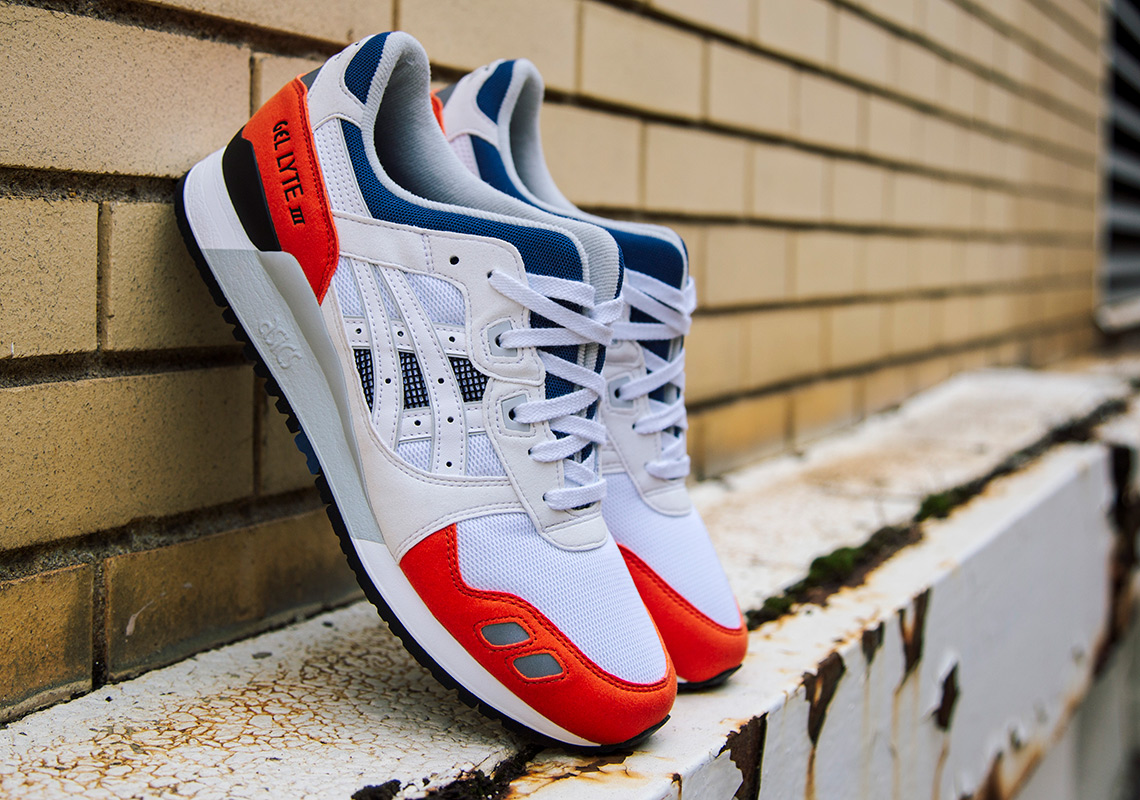 Asics Gel Lyte Iii White Orange Navy March 2018 1