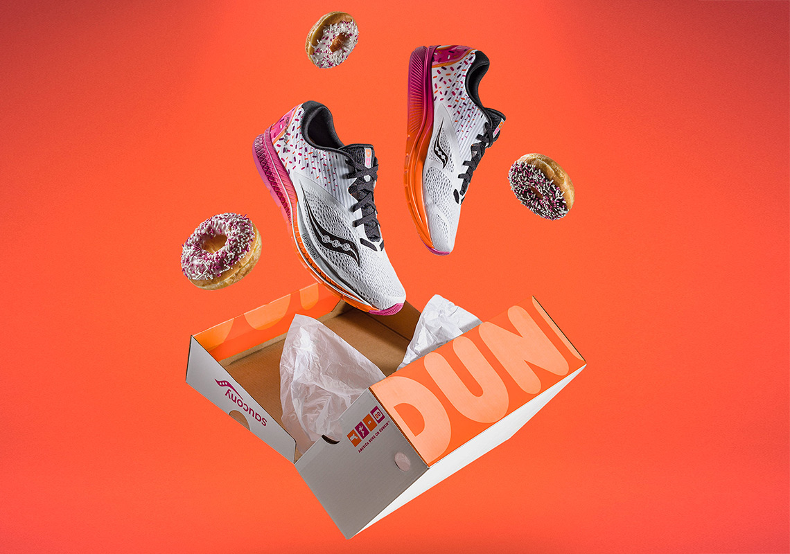 Boston-Based Saucony Collaborates With Dunkin' Donuts For The Kinvara 9