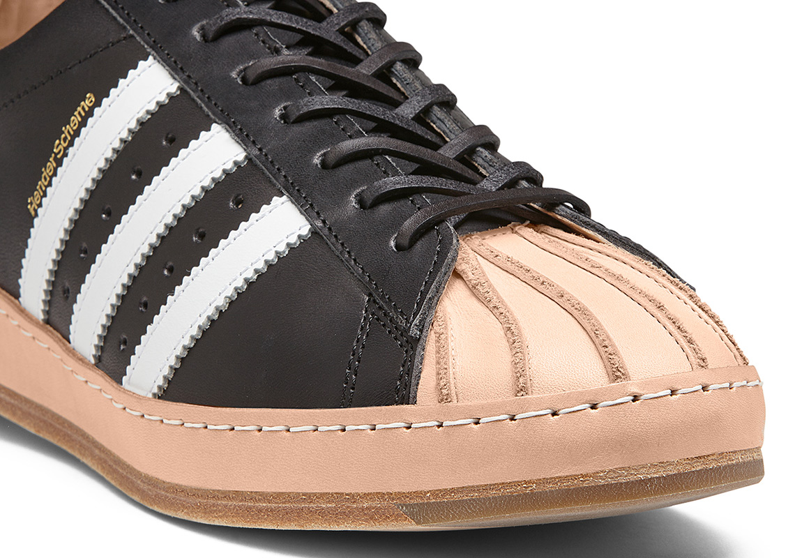 Hender Scheme Adidas Originals Superstar Black White 4