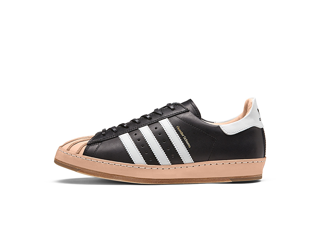 Hender Scheme Adidas Originals Superstar Black White 6