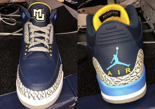 Marquette Gets An Air Jordan 3 PE