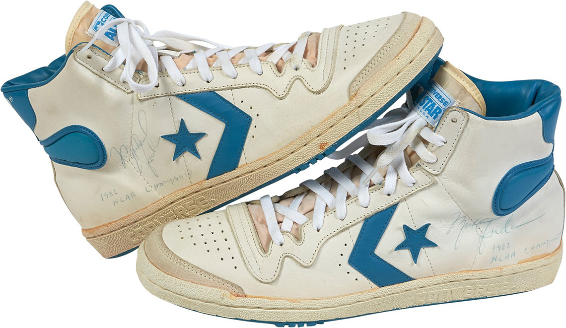 Michael Jordan Game Worn Converse 1982 Auction 4