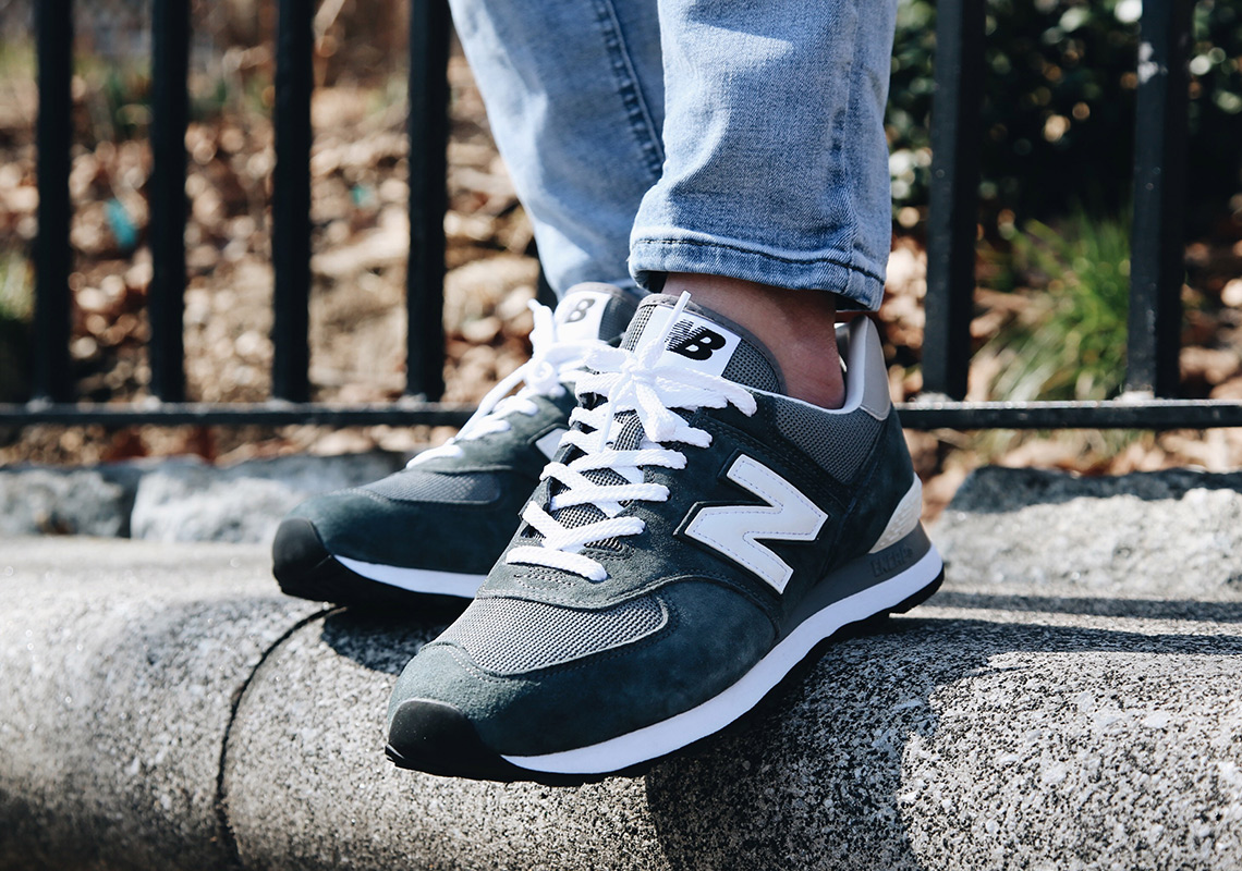 New Balance 574 Original Grey On Foot 1