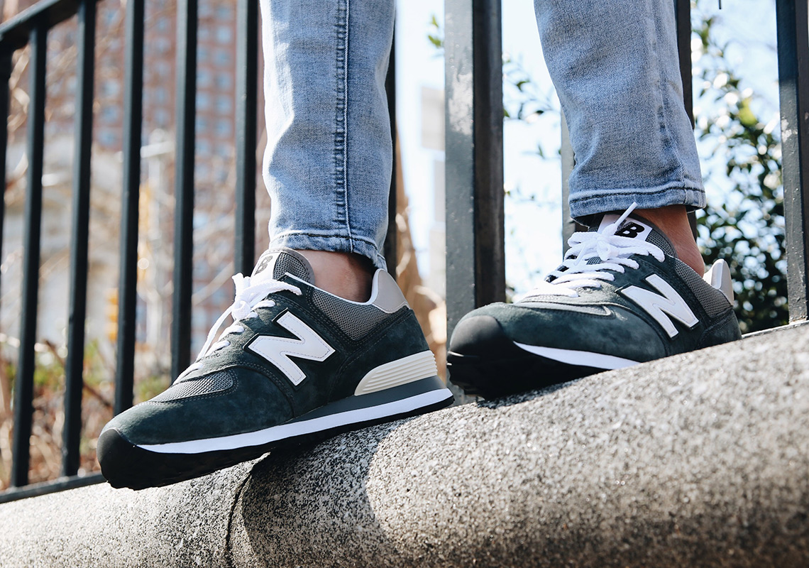 New Balance 574 Original Grey On Foot 2