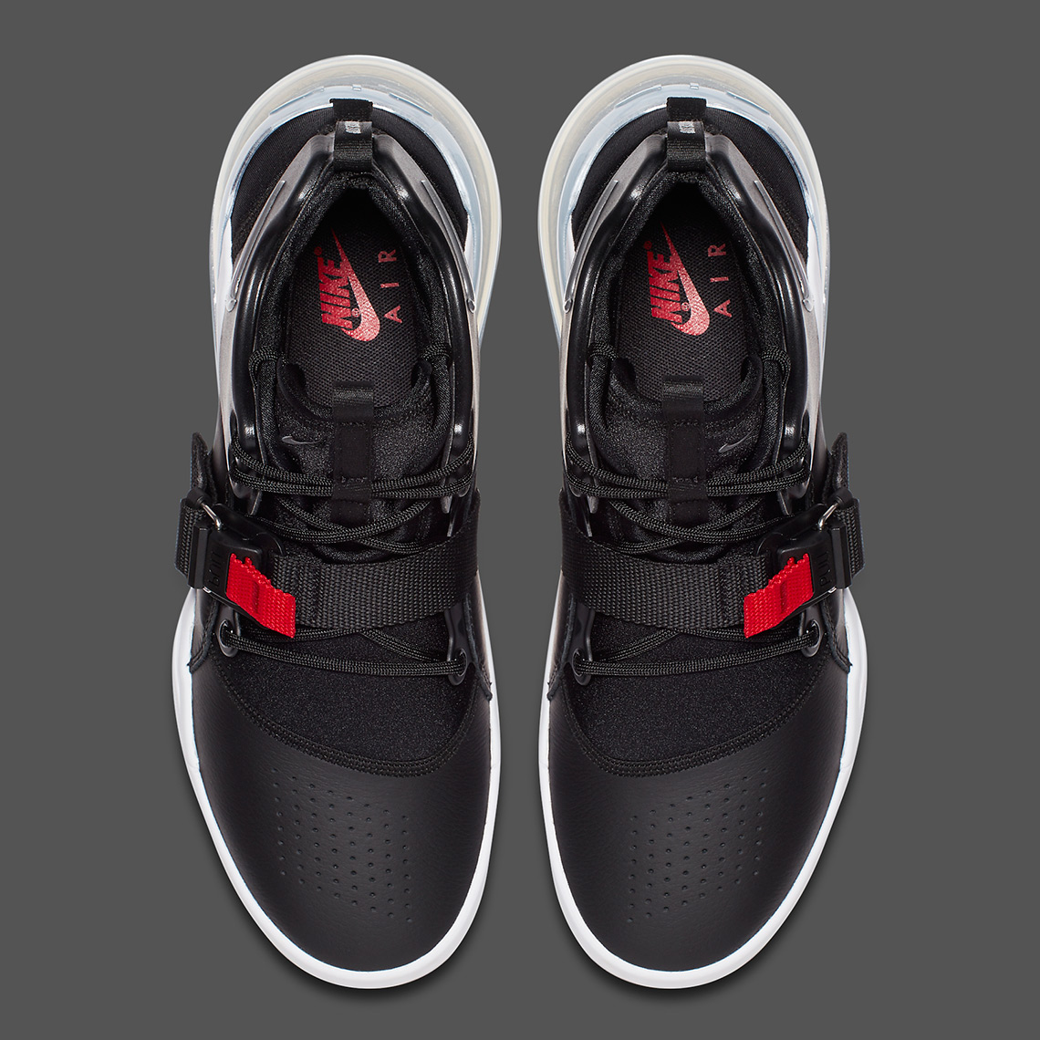 Nike Air Force 270 Black Red Ah6772 001 3