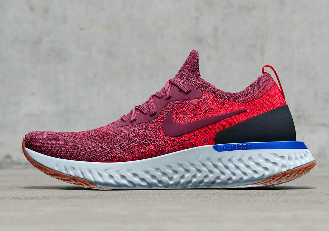 Nike Epic React Red Blue April 2018