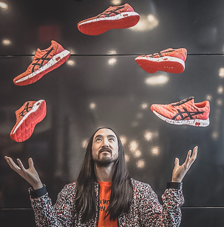 Steve Aoki Asics Hypergel Kenzen 2