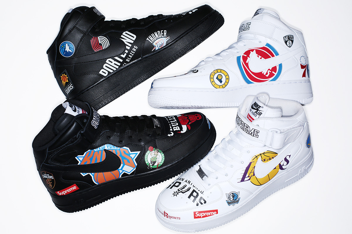 Supreme x NBA x Nike Air Force 1 + Apparel Collection