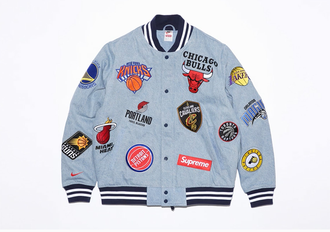 Supreme Nike Nba Jacket Blue 1