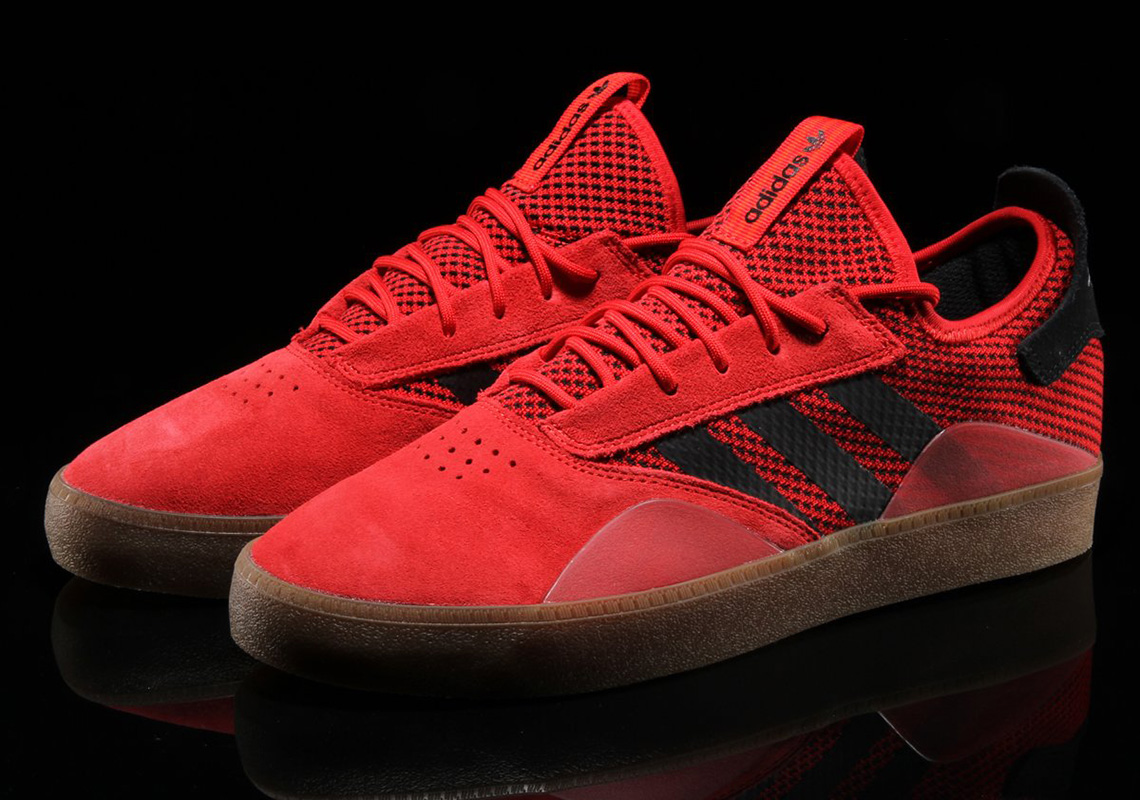 The adidas Skateboarding 3ST.001 Releases In Scarlett Red