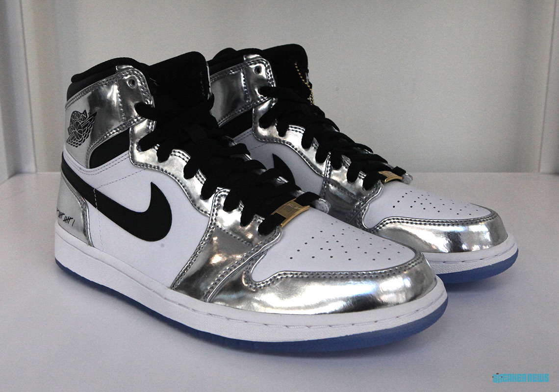 Air Jordan 1 Kawhi Leonard Silver Black 4